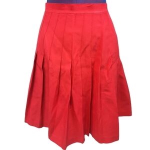 Boutique Europa Y2K Red Pleated Skirt Size 10‎ Women's